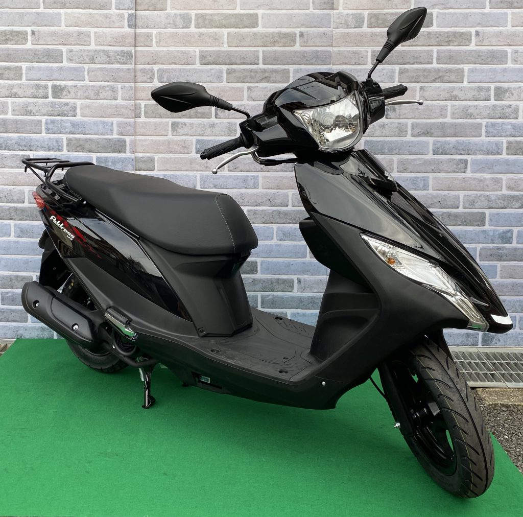 SUZUKI アドレス125 ブラック | 箕面市の自転車屋 |中井商会 電動