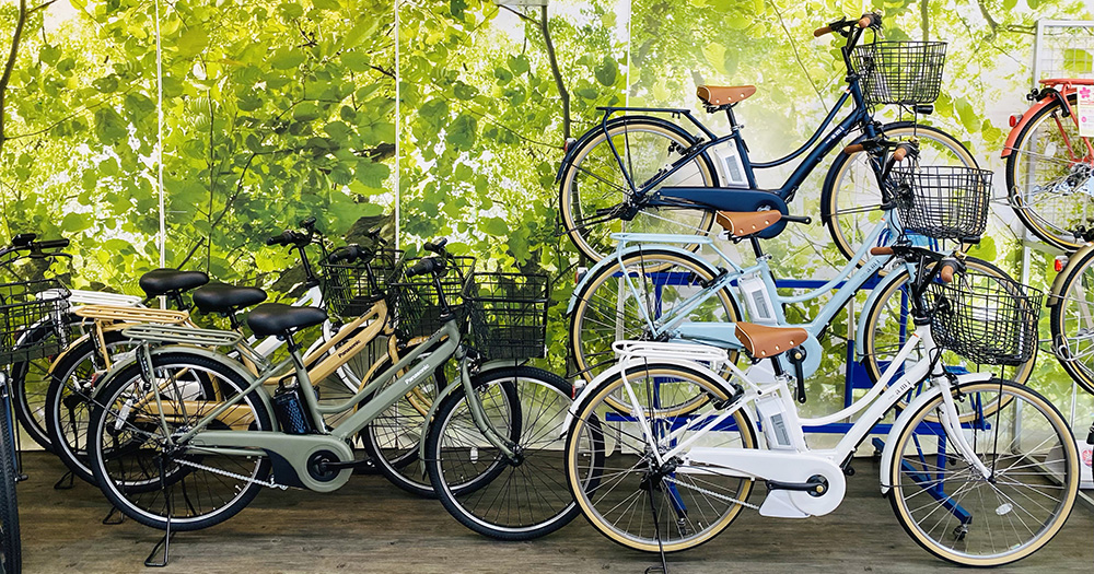 電動アシスト自転車  箕面市の自転車屋 中井商会 電動アシスト自転車試乗